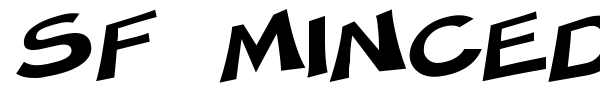 SF Minced Meat font preview